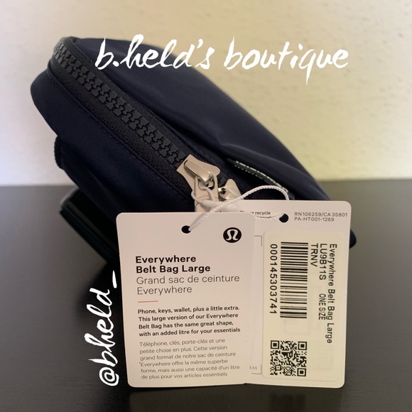 🆕 lululemon Everywhere Belt Bag *Large Version 2L Volume in True Navy New NWT - Picture 2 of 16